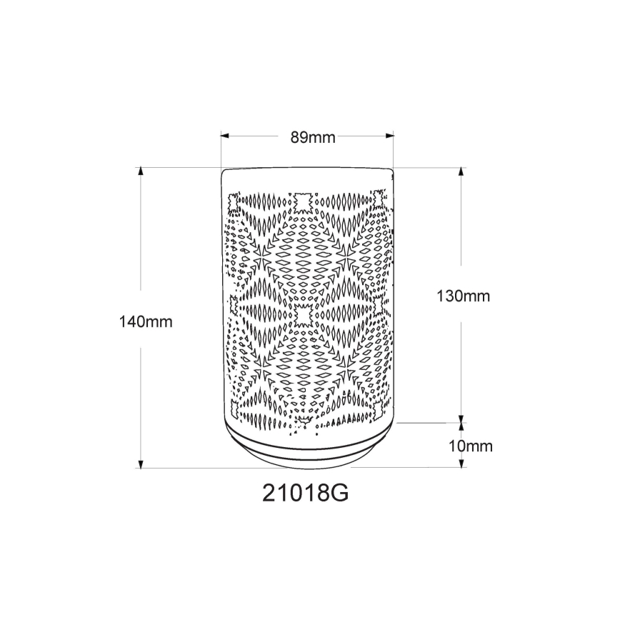 Globo - LED RGB Dodirna punjiva stolna lampa LED/1W/5V 500 mAh siva