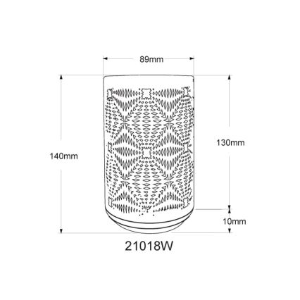 Globo - LED RGB Dodirna punjiva stolna lampa LED/1W/5V 500 mAh bijela