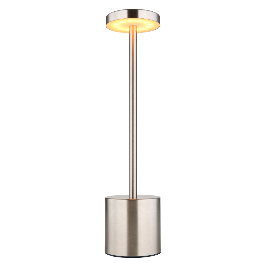 Globo - LED Prigušiva stolna lampa na dodir LED/1,2W/3,7V 2000K/3500K/7000K 1200 mAh USB mat krom