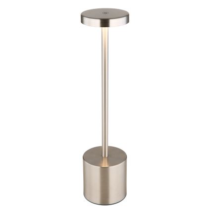 Globo - LED Prigušiva stolna lampa na dodir LED/1,2W/3,7V 2000K/3500K/7000K 1200 mAh USB mat krom