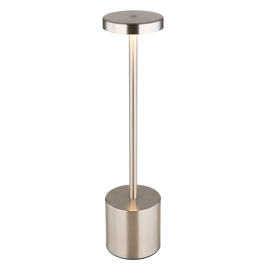 Globo - LED Prigušiva stolna lampa na dodir LED/1,2W/3,7V 2000K/3500K/7000K 1200 mAh USB mat krom