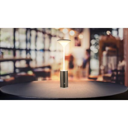 Globo - LED Prigušiva punjiva dodirna stolna lampa LED/1,2W/3,7V 3000K 1500mAh crna