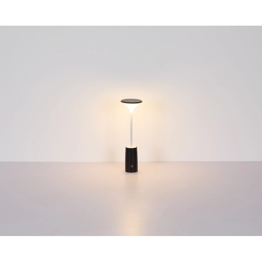 Globo - LED punjiva stolna lampa s dodirnim upravljačem, prigušivač LED/1,2W/3,7V 3000K 1500mAh crna