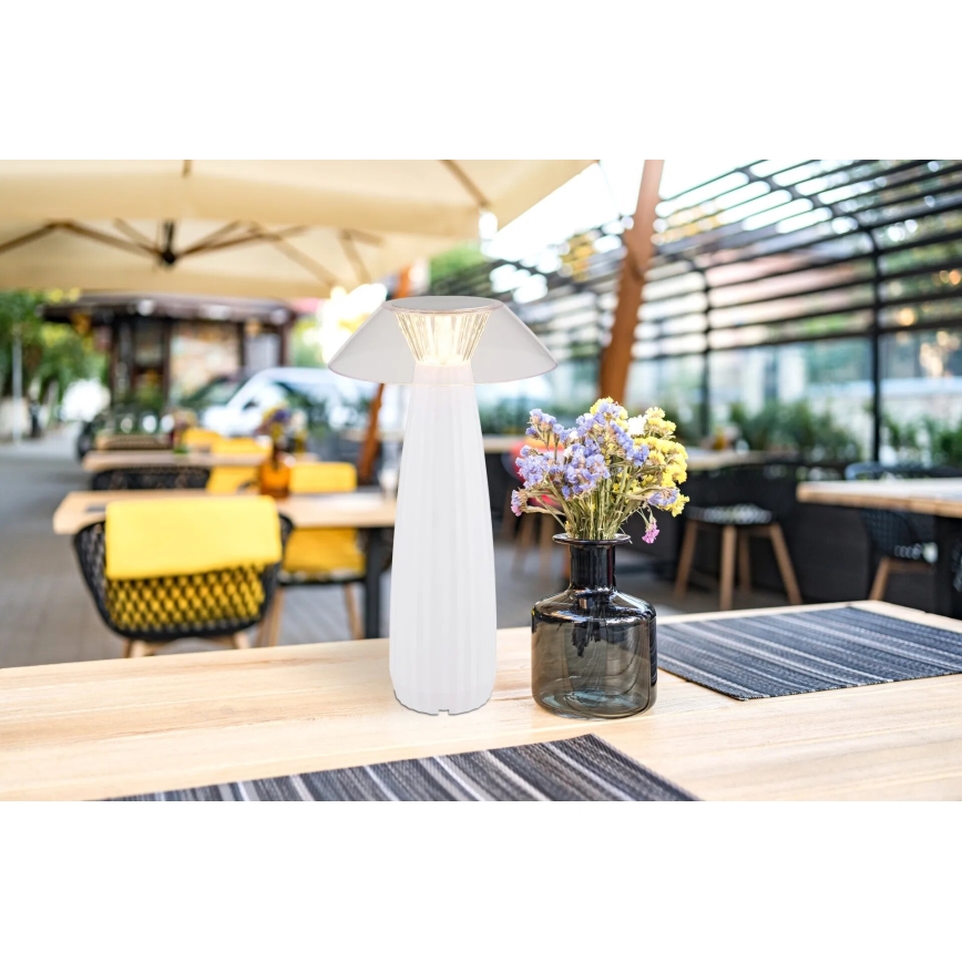 Globo - LED Prigušiva punjiva dodirna stolna lampa LED/1W/3,7V 3000K 1200mAh bijela