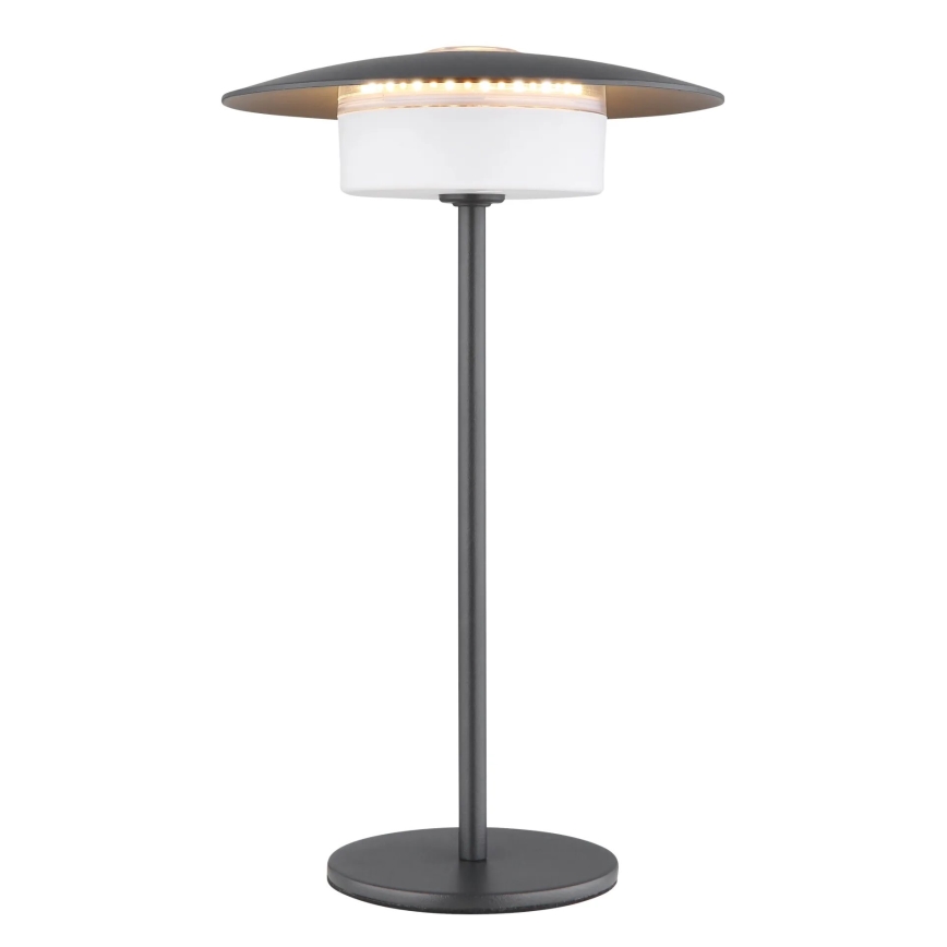 Globo - LED Vanjska punjiva dodirna stolna lampa LED/3W/3,7V 1800/2700/3000K IP44 1800 mAh siva