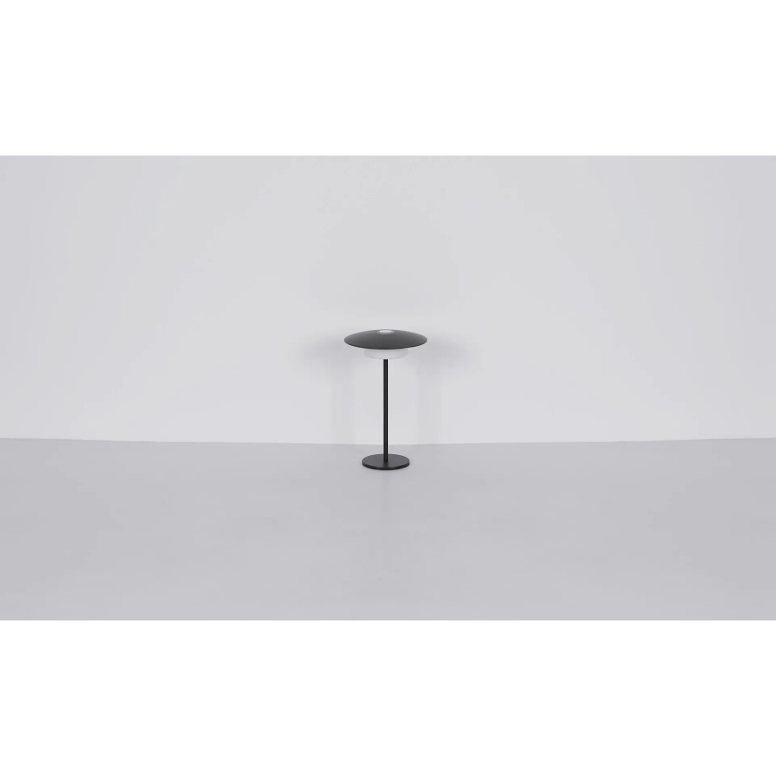 Globo - LED vanjska punjiva stolna svjetiljka s dodirnim upravljanjem LED/3W/3,7V 1800/2700/3000K IP44 1800 mAh siva