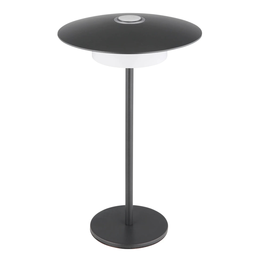 Globo - LED vanjska punjiva stolna svjetiljka s dodirnim upravljanjem LED/3W/3,7V 1800/2700/3000K IP44 1800 mAh siva