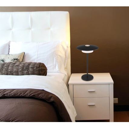 Globo - LED Vanjska punjiva dodirna stolna lampa LED/3W/3,7V 1800/2700/3000K IP44 1800 mAh crna