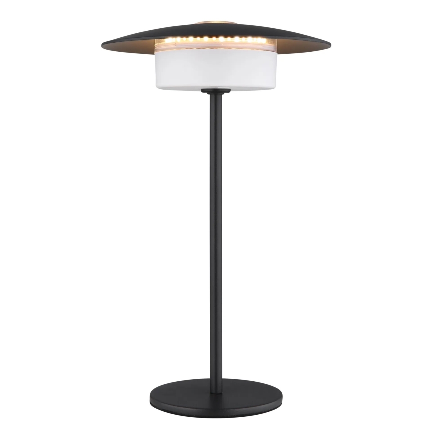 Globo - LED Vanjska punjiva dodirna stolna lampa LED/3W/3,7V 1800/2700/3000K IP44 1800 mAh crna