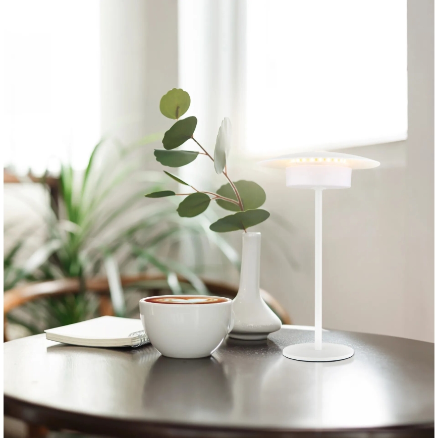 Globo - LED vanjska punjiva stolna lampa na dodir LED/3W/3,7V 1800/2700/3000K IP44 1800 mAh bijela