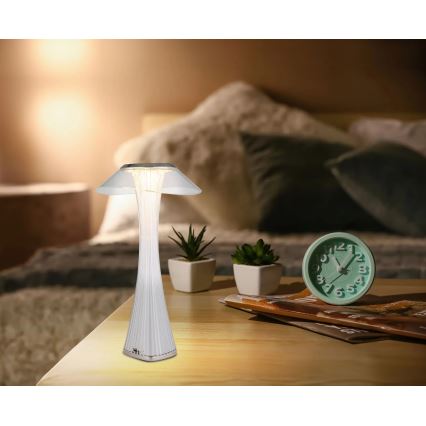 Globo - LED Prigušiva punjiva stolna lampa LED/2,5W/3,7V 1200mAh 2700K/4500K/6500K bijela
