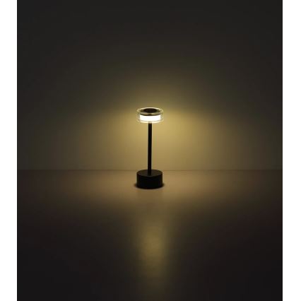 Globo - LED Prigušiva punjiva dodirna stolna lampa LED/2,5W/3,7V 2700/4000/6500K 1800mAh crna