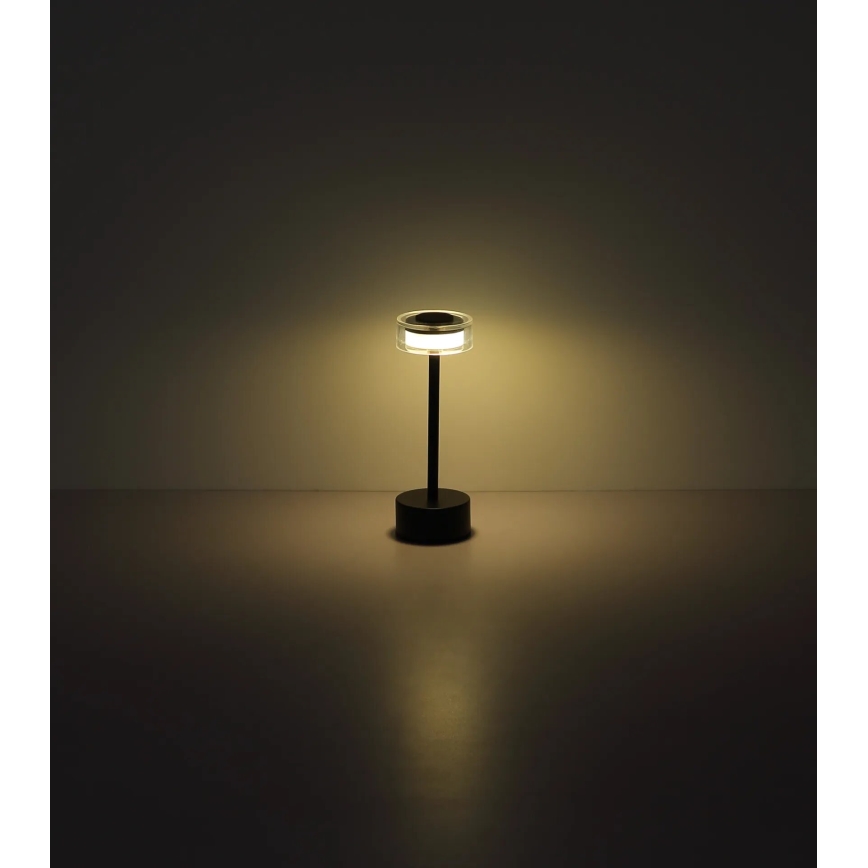 Globo - LED Prigušiva punjiva dodirna stolna lampa LED/2,5W/3,7V 2700/4000/6500K 1800mAh crna