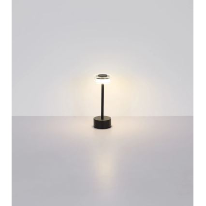 Globo - LED Prigušiva punjiva dodirna stolna lampa LED/2,5W/3,7V 2700/4000/6500K 1800mAh crna