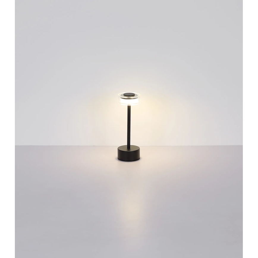 Globo - LED Prigušiva punjiva dodirna stolna lampa LED/2,5W/3,7V 2700/4000/6500K 1800mAh crna