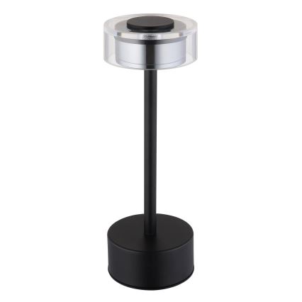 Globo - LED Prigušiva punjiva dodirna stolna lampa LED/2,5W/3,7V 2700/4000/6500K 1800mAh crna