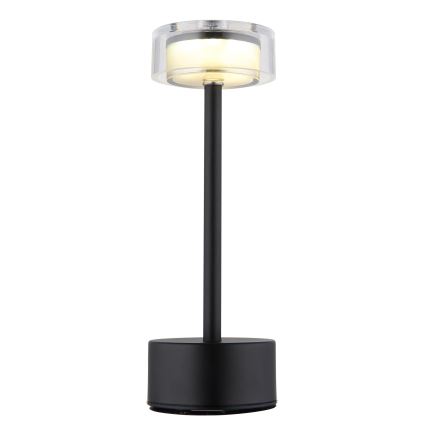 Globo - LED Prigušiva punjiva dodirna stolna lampa LED/2,5W/3,7V 2700/4000/6500K 1800mAh crna