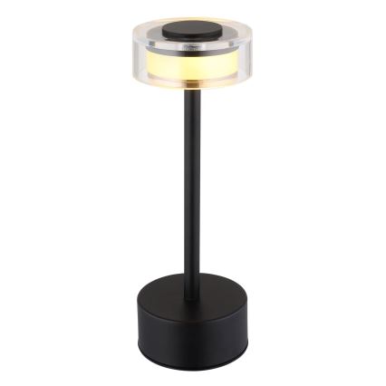 Globo - LED Prigušiva punjiva dodirna stolna lampa LED/2,5W/3,7V 2700/4000/6500K 1800mAh crna