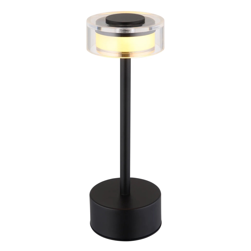 Globo - LED Prigušiva punjiva dodirna stolna lampa LED/2,5W/3,7V 2700/4000/6500K 1800mAh crna