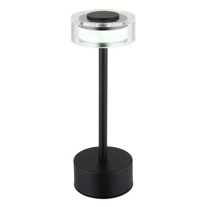 Globo - LED Prigušiva punjiva dodirna stolna lampa LED/2,5W/3,7V 2700/4000/6500K 1800mAh crna