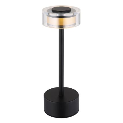 Globo - LED Prigušiva punjiva dodirna stolna lampa LED/2,5W/3,7V 2700/4000/6500K 1800mAh crna