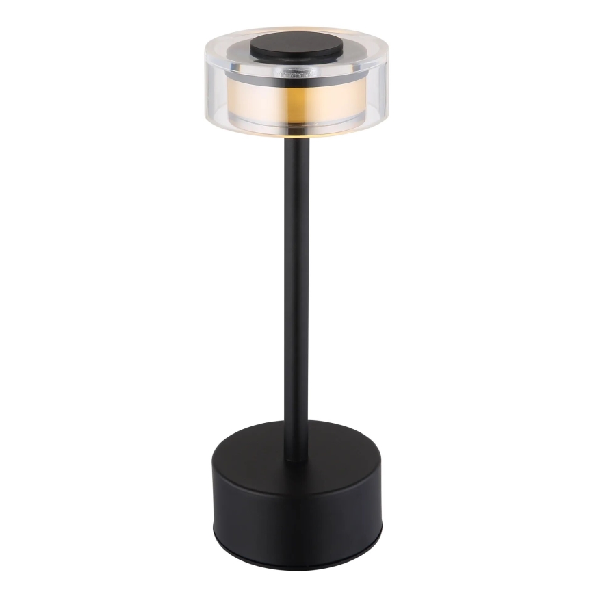 Globo - LED Prigušiva punjiva dodirna stolna lampa LED/2,5W/3,7V 2700/4000/6500K 1800mAh crna