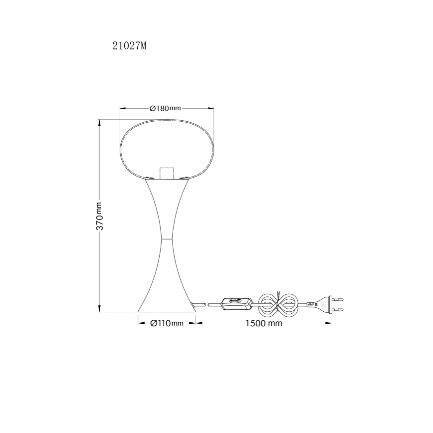 Globo - Stolna lampa 1xE14/25W/230V mesing