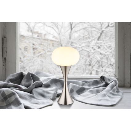 Globo - Stolna lampa 1xE14/25W/230V mat krom