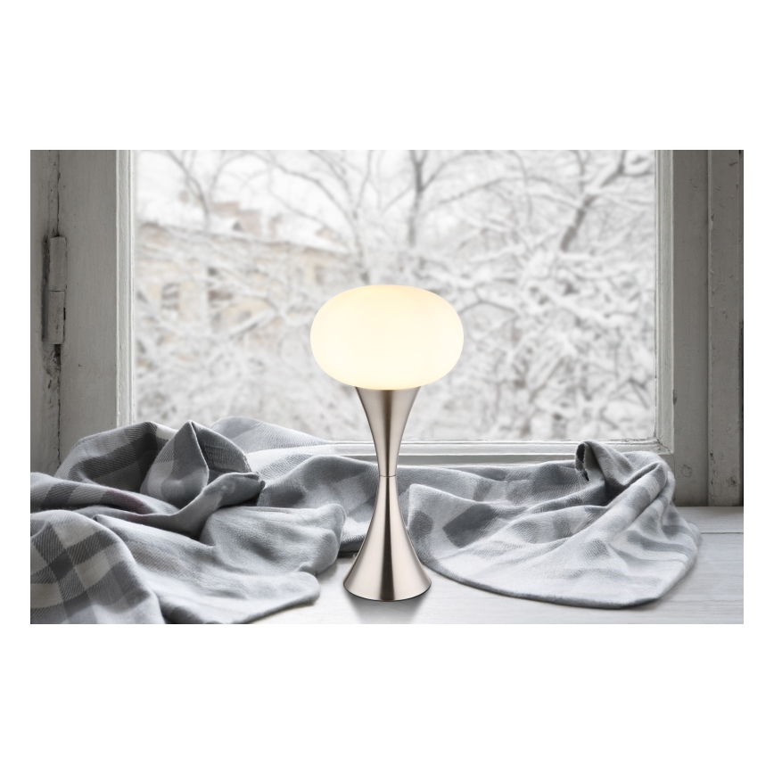 Globo - Stolna lampa 1xE14/25W/230V mat krom