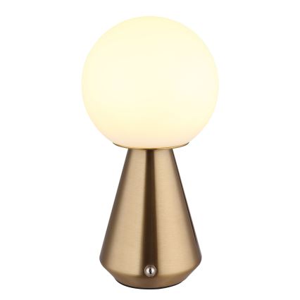 Globo - LED Prigušiva dodirna vanjska stolna lampa LED/1,5W/5V 3000/4500/6500K 1800 mAh IP41 bakrena