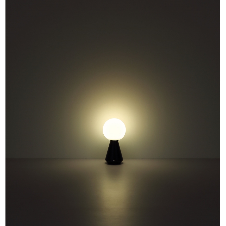 Globo - LED Prigušiva dodirna vanjska stolna lampa LED/1,5W/5V 3000/4500/6500K 1800 mAh IP41 mat krom