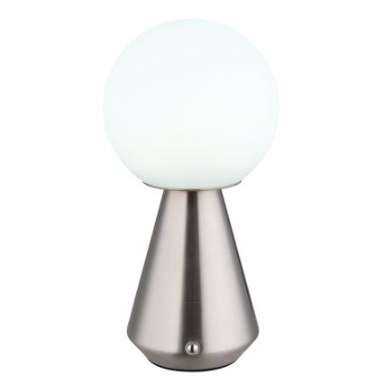 Globo - LED Prigušiva dodirna vanjska stolna lampa LED/1,5W/5V 3000/4500/6500K 1800 mAh IP41 mat krom
