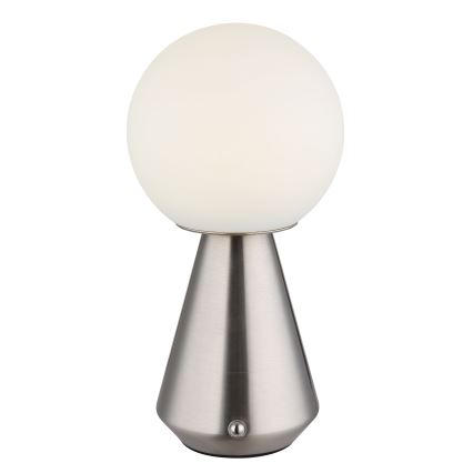 Globo - LED Prigušiva dodirna vanjska stolna lampa LED/1,5W/5V 3000/4500/6500K 1800 mAh IP41 mat krom
