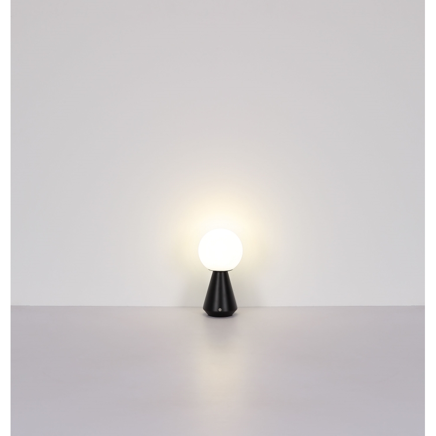 Globo - LED Prigušiva dodirna vanjska stolna lampa LED/1,5W/5V 3000/4500/6500K 1800 mAh IP41 crna