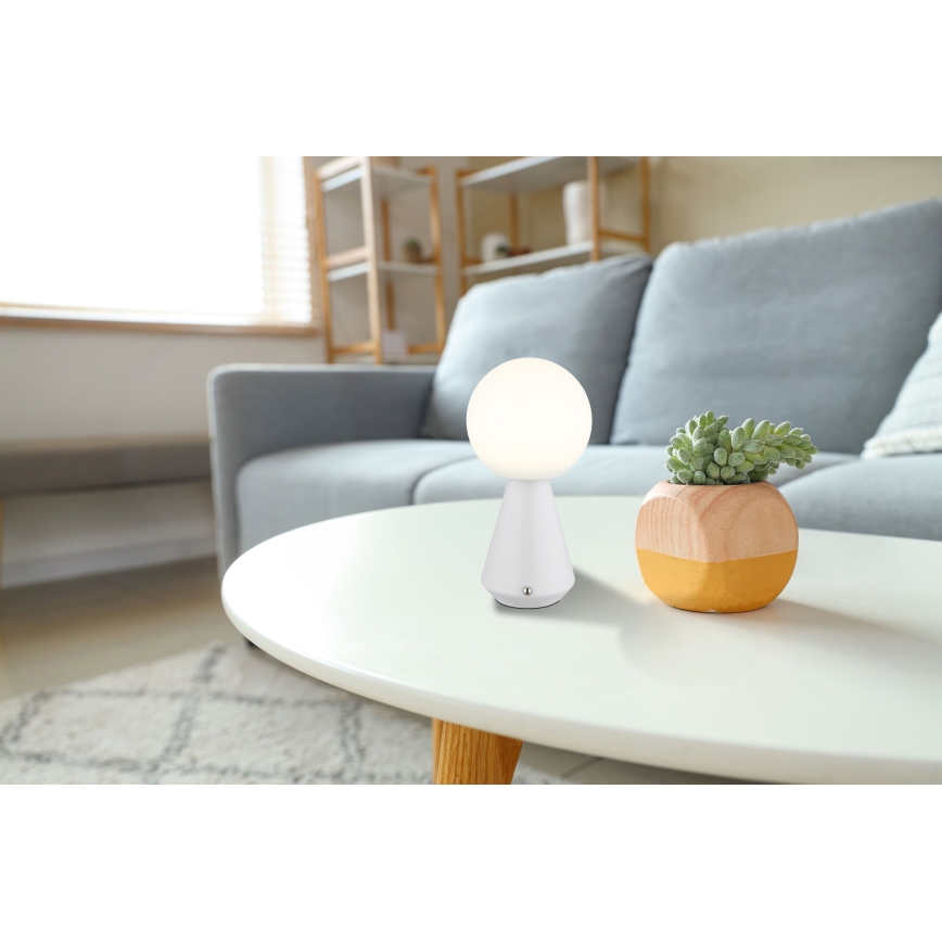 Globo - LED Prigušiva dodirna vanjska stolna lampa LED/1,5W/5V 3000/4500/6500K 1800 mAh IP41 bijela