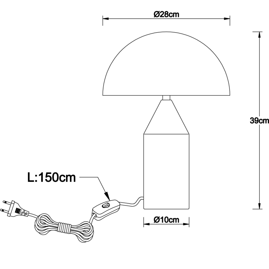 Globo - Stolna lampa 2xE27/40W/230V