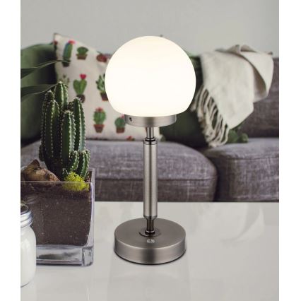 Globo - LED Prigušiva punjiva dodirna stolna lampa LED/2,5W/5V 1800mAh 2700/4000/6500K antracit