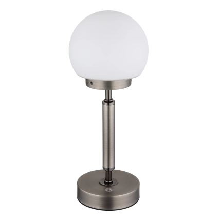 Globo - LED Prigušiva punjiva dodirna stolna lampa LED/2,5W/5V 1800mAh 2700/4000/6500K antracit