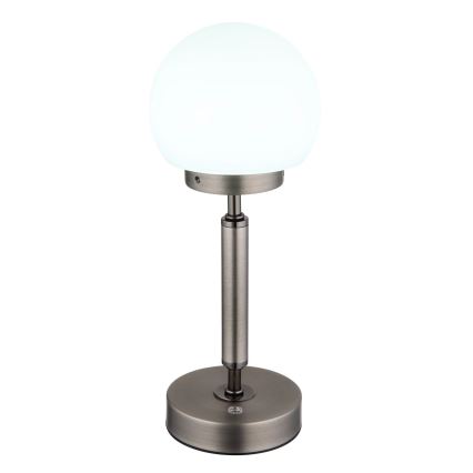Globo - LED Prigušiva punjiva dodirna stolna lampa LED/2,5W/5V 1800mAh 2700/4000/6500K antracit