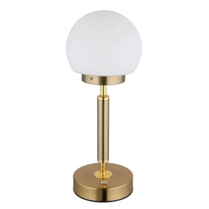 Globo - LED Prigušiva punjiva dodirna stolna lampa LED/2,5W/5V 1800mAh 2700/4000/6500K mesing