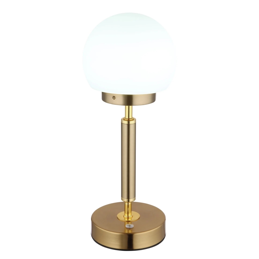 Globo - LED Prigušiva punjiva dodirna stolna lampa LED/2,5W/5V 1800mAh 2700/4000/6500K mesing