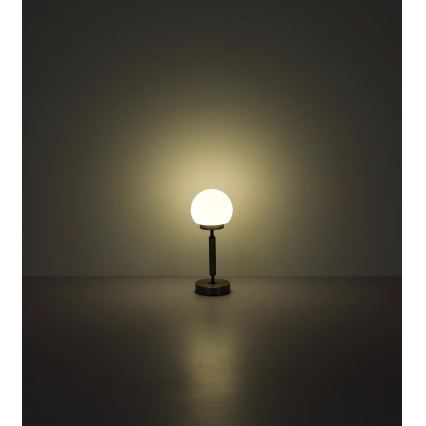 Globo - LED Prigušiva punjiva dodirna stolna lampa LED/2,5W/5V 1800mAh 2700/4000/6500K mat krom