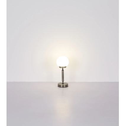 Globo - LED Prigušiva punjiva dodirna stolna lampa LED/2,5W/5V 1800mAh 2700/4000/6500K mat krom