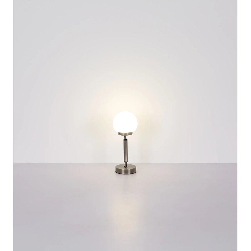 Globo - LED Prigušiva punjiva dodirna stolna lampa LED/2,5W/5V 1800mAh 2700/4000/6500K mat krom