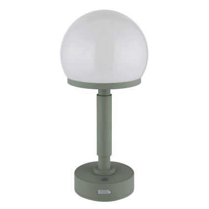 Globo - LED Prigušiva punjiva dodirna stolna lampa LED/2,5W/5V 1800mAh 2800K zelena