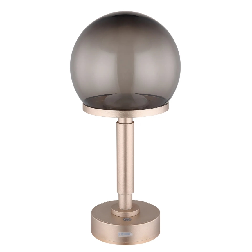 Globo - LED punjiva stolna lampa s dodirnim upravljačem, prigušivač LED/2,5W/5V 1800mAh 2700/4000/6500K ružičasto zlato