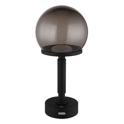 Globo - LED Prigušiva punjiva dodirna stolna lampa LED/2,5W/5V 1800mAh 2700/4000/6500K crna