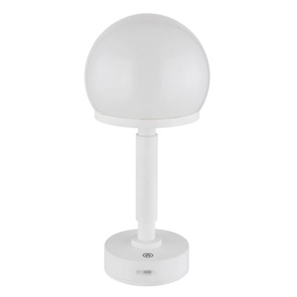Globo - LED Prigušiva punjiva dodirna stolna lampa LED/2,5W/5V 1800mAh 2800K bijela