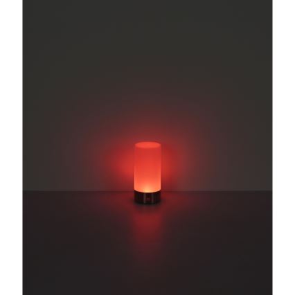 Globo - LED RGBW Prigušiva dodirna vanjska stolna lampa LED/1,8W/5V 1500 mAh IP44 mat krom