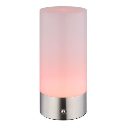 Globo - LED RGBW Prigušiva dodirna vanjska stolna lampa LED/1,8W/5V 1500 mAh IP44 mat krom